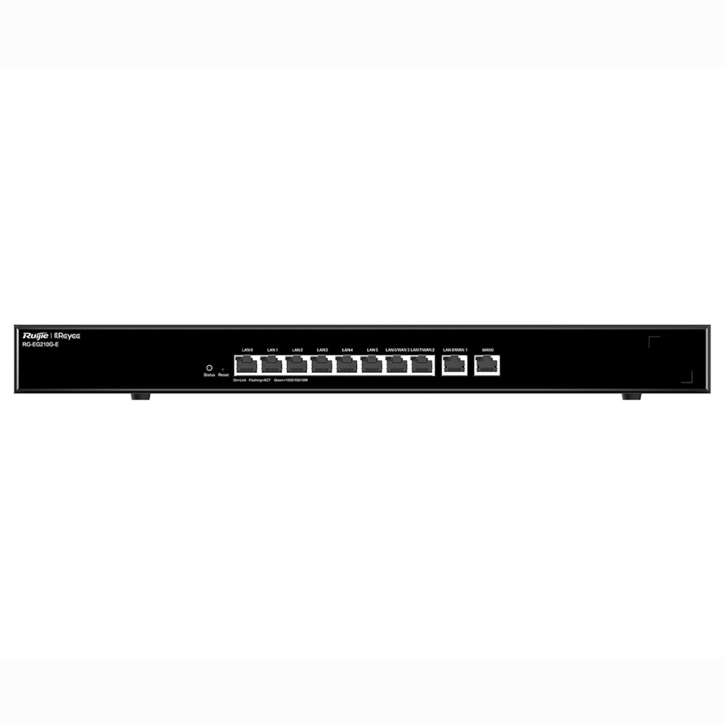 Ruijie Desktop 9-port cloud management router ,1 WAN,5 LAN,3 LAN/WAN