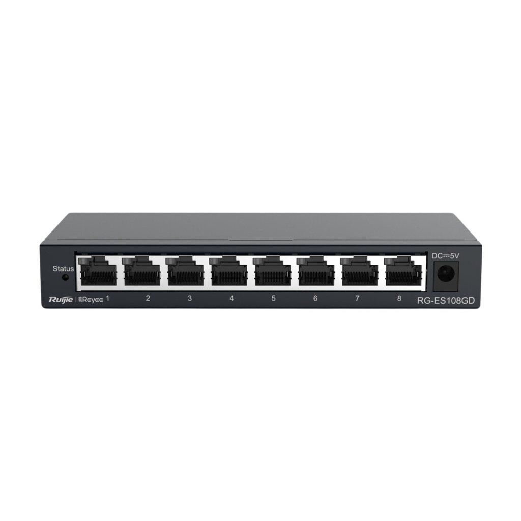 Ruijie 8-Port Gigabit unmanaged Switch, 8 Gigabit RJ45 Ports